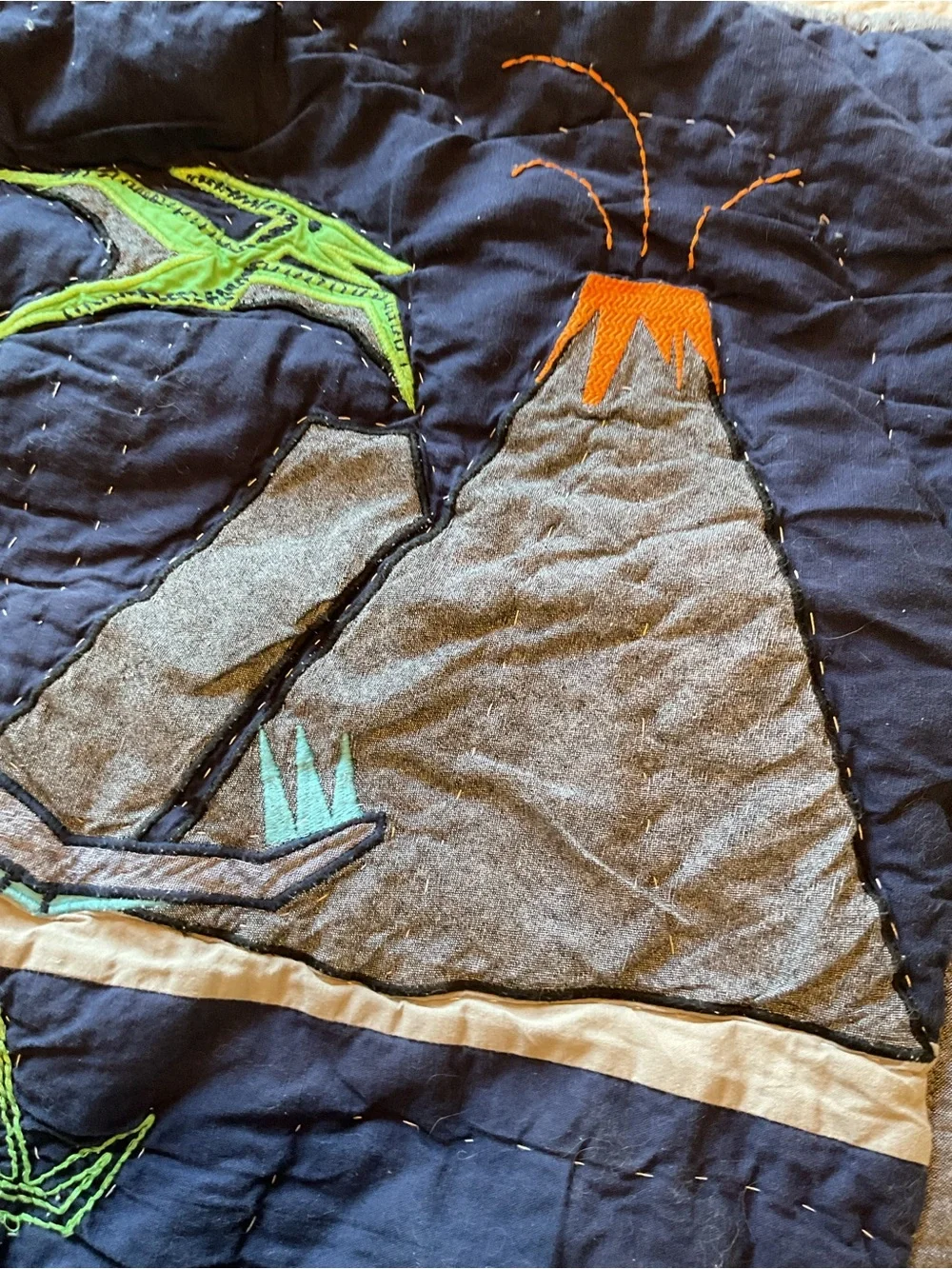 Pottery Barn Kids Dinosaur Quilted Two Shams